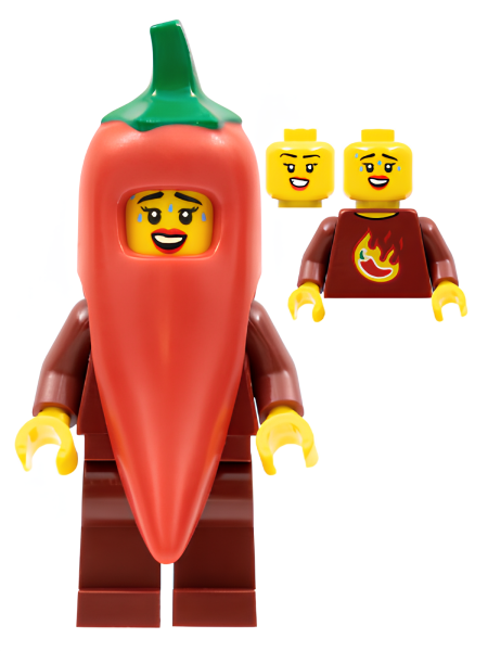 Минифигурка Lego Chili Costume Fan, Series 22 col387 U